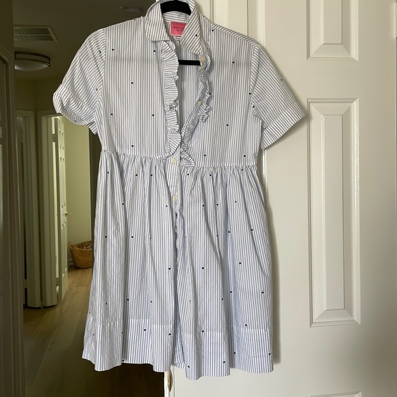 Kate Spade Micro Hearts Poplin Shirt Dress - Picture 3 of 4